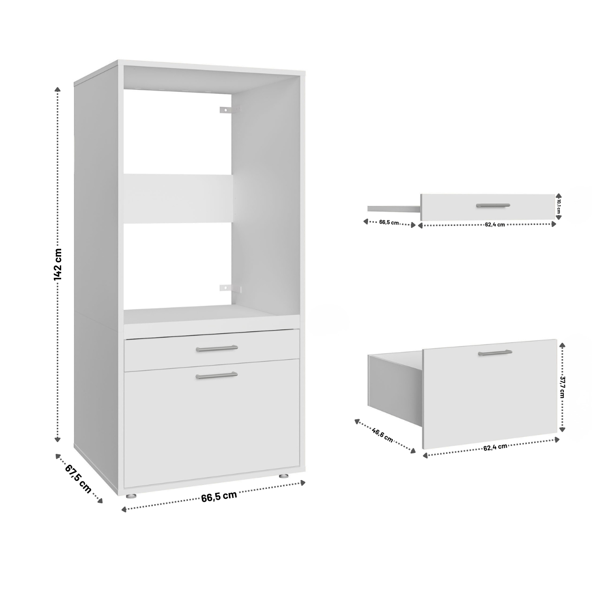 WCBA142 wasmachine kast